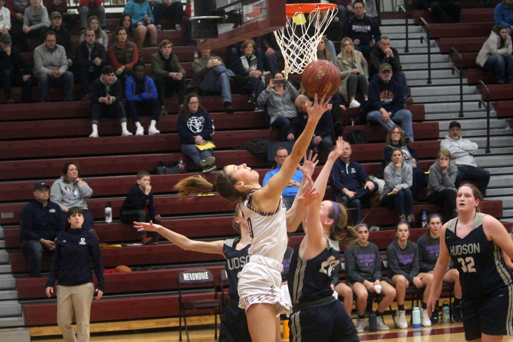 Hudson at Menomonie girls basketball 1-10-20